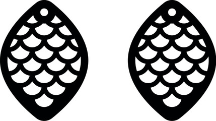 Geometry earrings laser cut file