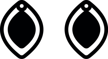 Geometry earrings laser cut file