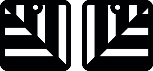 Geometry earrings laser cut file