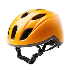 Yellow Bicycle Helmet on transparent Background
