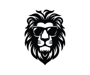 Lion Wearing Sunglasses