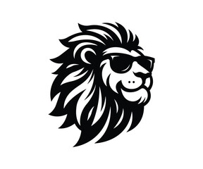 Lion Wearing Sunglasses