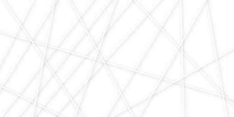 Abstract geometric lines background. Abstract white random chaotic liens with many squares and triangles shape background.	