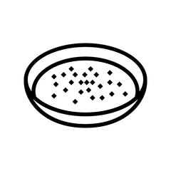 avgolemono soup greek cuisine line icon vector. avgolemono soup greek cuisine sign. isolated contour symbol black illustration