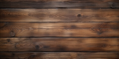 Obraz na płótnie Canvas An aged, grunge-style wooden timber texture in rustic brown, suitable for backgrounds on walls, floors, or tables.