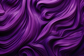 Elegant Velvet Purple Swirl Patterns - obrazy, fototapety, plakaty
