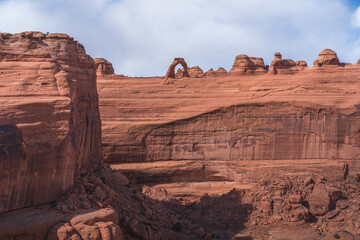 upper delicate arch viewpoint in arches national park, utah, usa