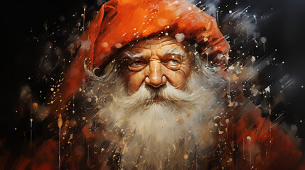 "Yuletide Gaze"
Santa's wise eyes, a portrayal of holiday wisdom.