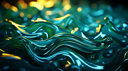 abstract green liquid backdrop with waves background 16:9 widescreen wallpapers
