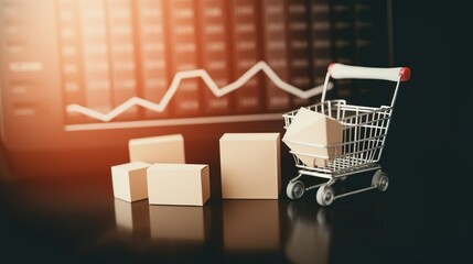 Paper boxes in shopping