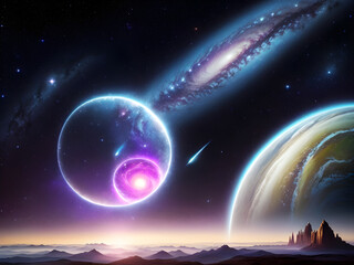 Cosmic Codex: Journey into the Celestial Library