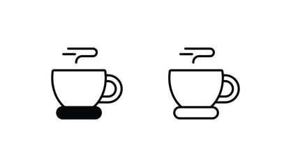 Coffee icon design with white background stock illustration