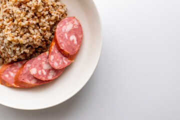 buckwheat in a ceramic bowl