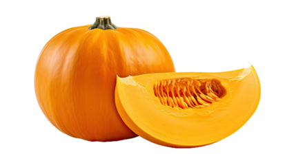 pumpkin. Isolated on Transparent background.