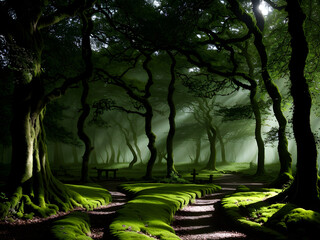 Mystic Twilight: Secrets of the Enchanted Woodland Glade