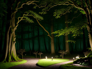Mystic Twilight: Secrets of the Enchanted Woodland Glade