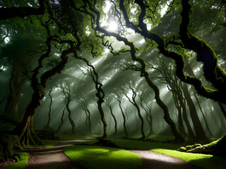 Mystic Twilight: Secrets of the Enchanted Woodland Glade