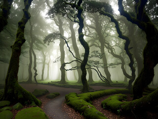 Mystic Twilight: Secrets of the Enchanted Woodland Glade