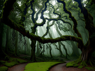 Mystic Twilight: Secrets of the Enchanted Woodland Glade