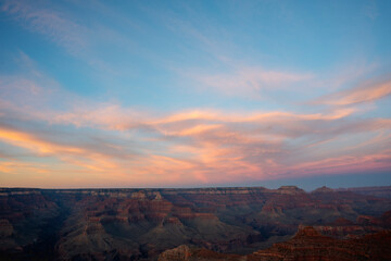 Fototapeta na wymiar Sunset over the Canyon