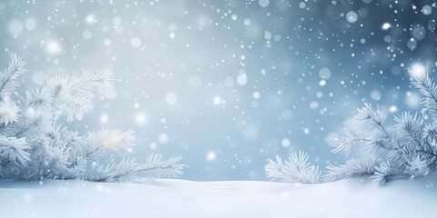 Frosty elegance. Abstract background of glistening snowflakes and ice crystals perfect for christmas greeting card or winter celebration