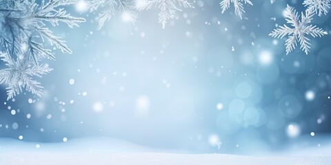 Frosty elegance. Abstract background of glistening snowflakes and ice crystals perfect for christmas greeting card or winter celebration