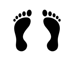Human footprints
