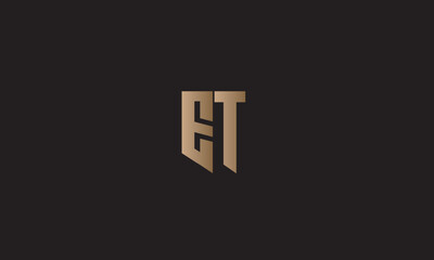 ET, TE, E, T Abstract Letters Logo Monogram	