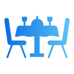 dinner gradient icon