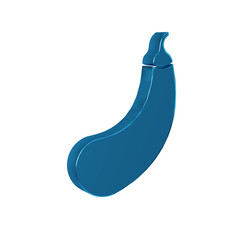 Blue Eggplant icon isolated on transparent background.