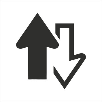 Arrows going up and down icon
