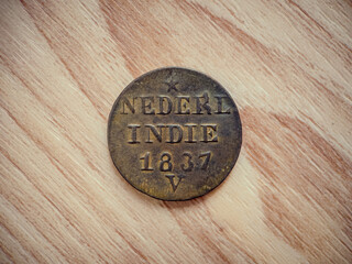 nederl indie 1837 coin

