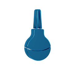 Blue Enema icon isolated on transparent background. Enema with a plastic tip. Medical pear.
