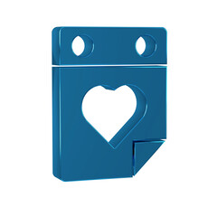 Blue Doctor appointment icon isolated on transparent background. Calendar, planning board, agenda, consultation doctor.