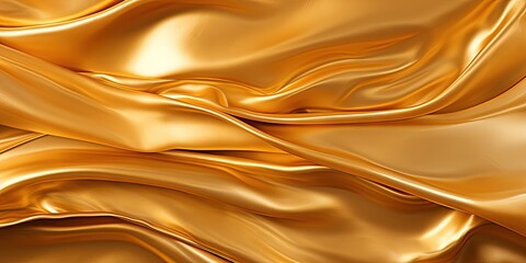 Fototapeta premium Abstract gold metallic, foil with geometry, lines material background, seamless wallpaper texture. Great as banner, luxury product cover, happy new year postcard.