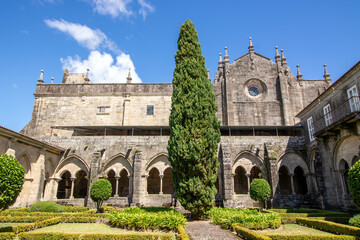 Cloister of the Cathedral of Santa María at Tui in Galicia, Spain