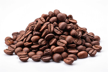Obraz premium Pile of roasted coffee beans. 