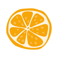 sliced round orange. orange orange slices on a white background. poster with citrus