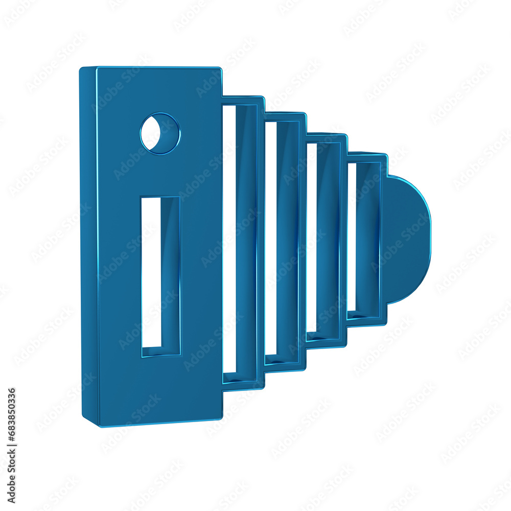 Poster blue photo camera icon isolated on transparent background. foto camera. digital photography.