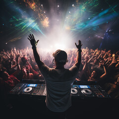 dj performance at the rave festival