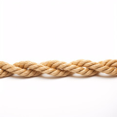 Obraz premium A length of cord isolated on a pale colored backdrop.