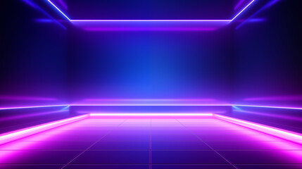 pink blue neon lines, geometric shapes, virtual space, ultraviolet light, 80's style, retro disco, fashion laser show, abstract background
