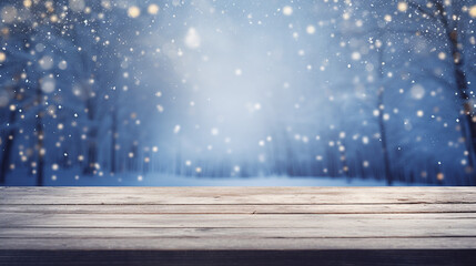 Winter Blues: Elegant Shabby Background with Frosty Atmosphere