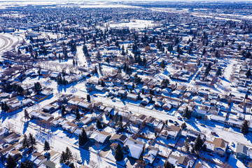 Obraz na płótnie Canvas Forest Grove Saskatoon Sky View