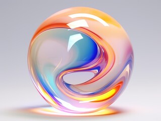 Vivid 3D Illustration: A Dive into the Enchanting World of Colorful Soap Bubbles Generative AI
