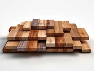 Exquisite 3D Rendering: Experience the Lifelike Texture of Wooden Planks! Generative AI