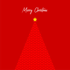 Christmas Tree in Unique Pattern Vector