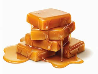 Indulge in Sweet Luxury: The Alluring Charm of Melted Caramel Generative AI