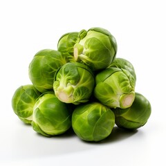 Indulge in the Freshness: Gourmet Brussels Sprouts Close-up Generative AI