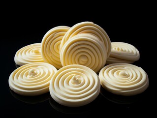 Fototapeta na wymiar Indulge in Delectable White-Shaped Cookies: A Masterpiece in Every Bite! Generative AI